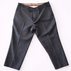 Montefino Uomo Super 120s Wool Dress Pants Mens 38 Gray Italian Tailored